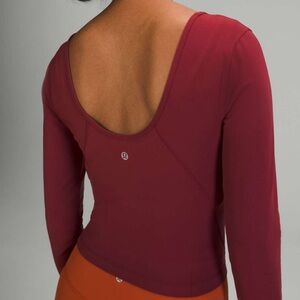 Lululemon Align Long Sleeve Shirt – Mulled Wine – Size 4